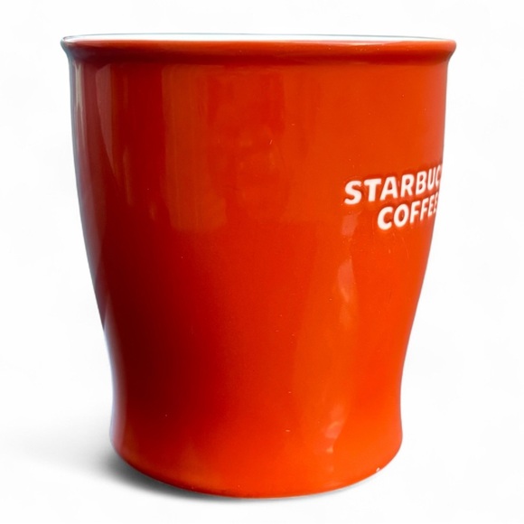 Starbucks 2009 Bone China Mug 16 oz Rusty Fall Orange Collectible Advertisement - Picture 3 of 7